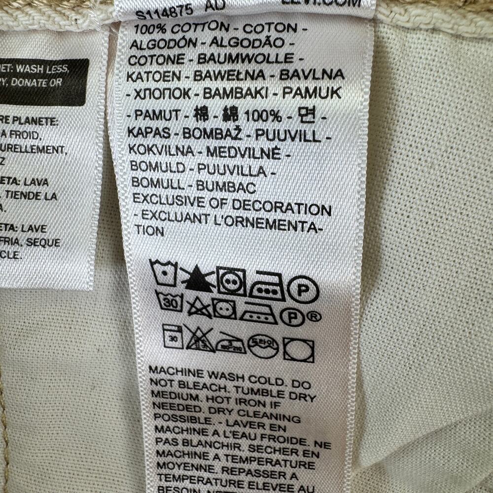 Levi's 501 Original Jeans Womens 30x30 Cloudy Safari Tan High Rise NWT - Picture 10 of 13